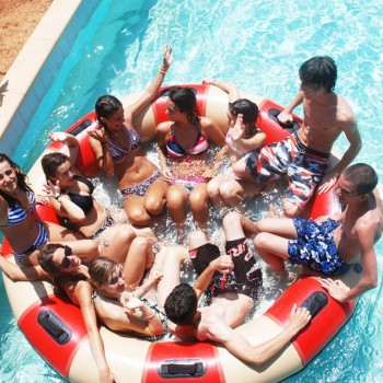 Students in waterpark cyprus